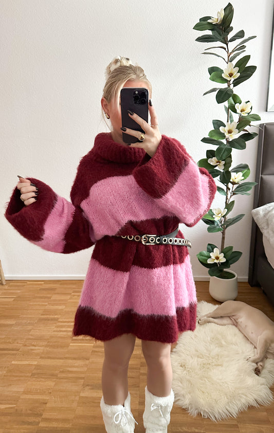 Strickkleid Zuckerwatte in 4 Farben