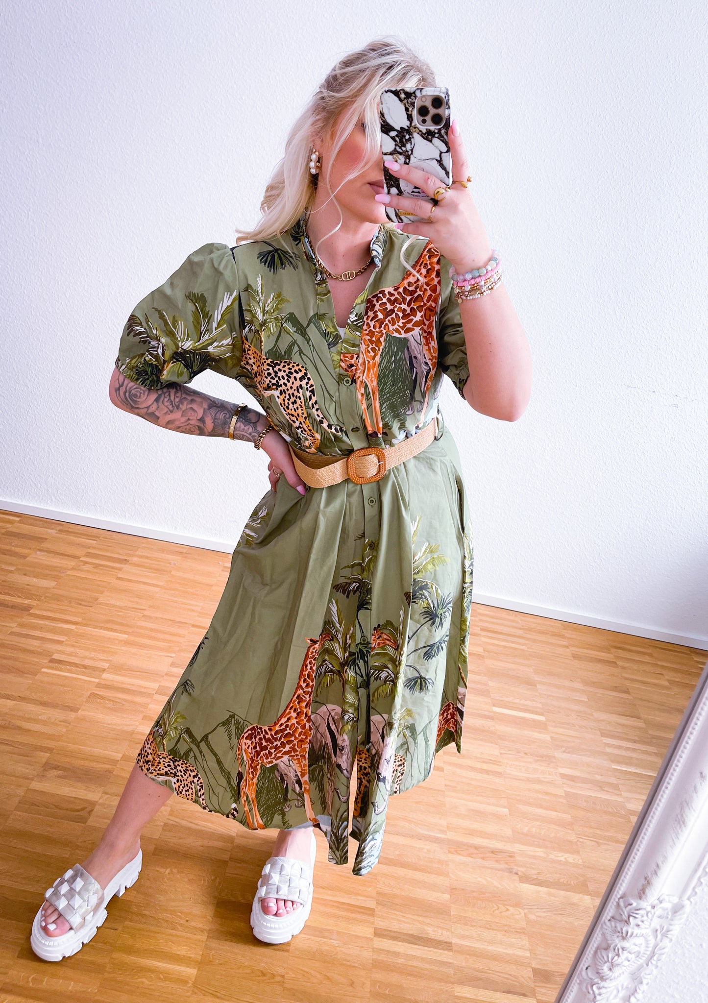 Kleid-Afrika 2 Farben
