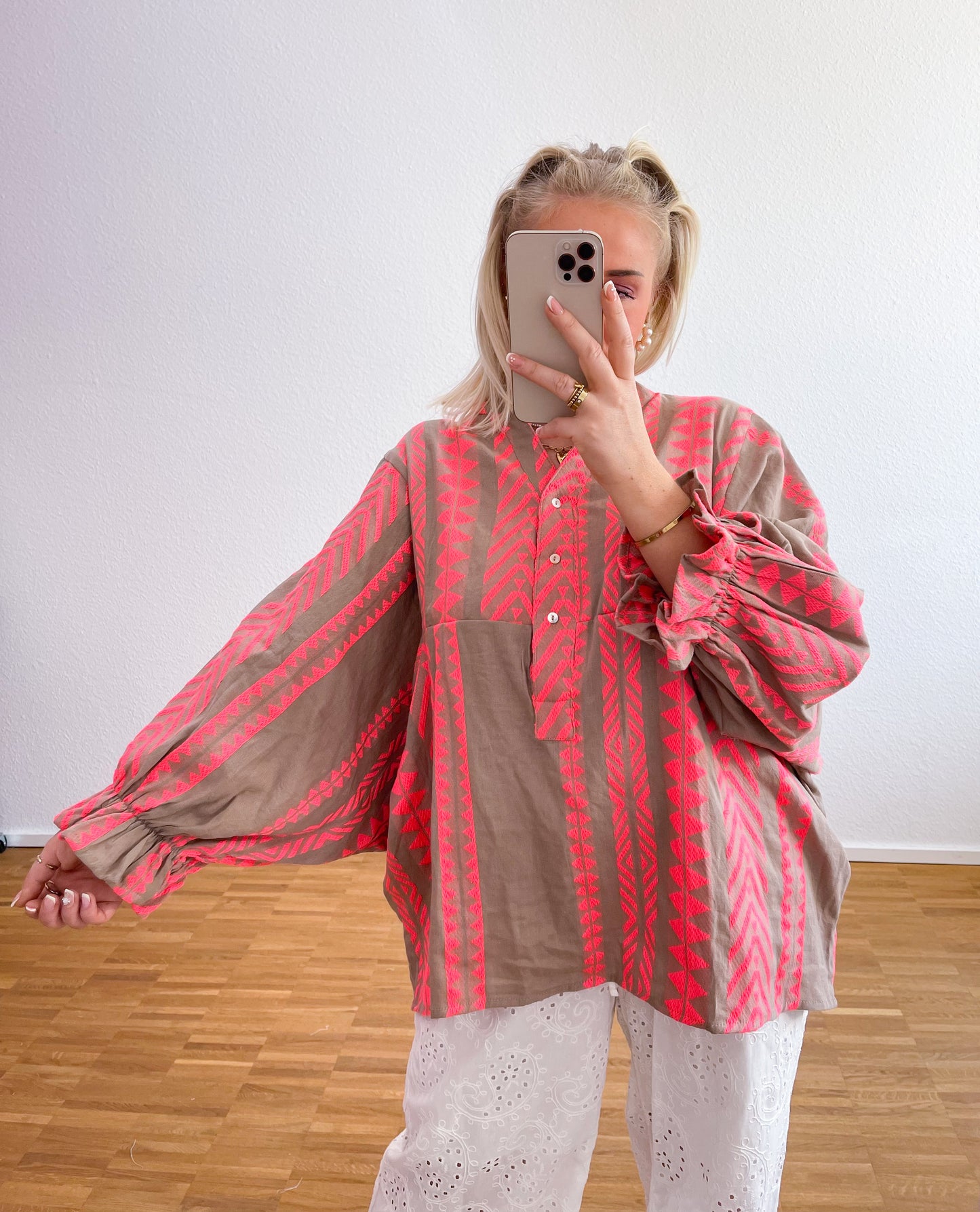 Bluse Boho Pink