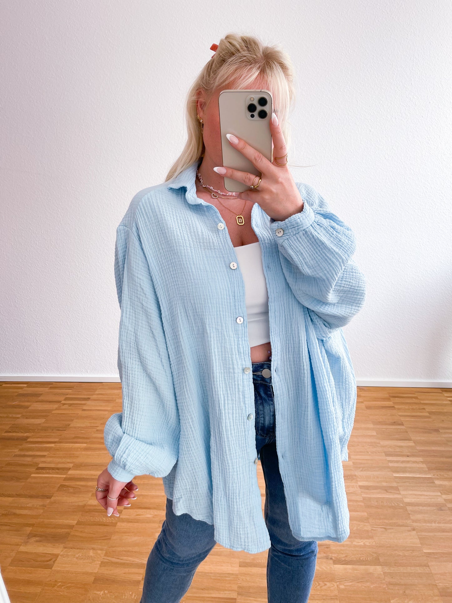 Musselin-Bluse 20 Farben