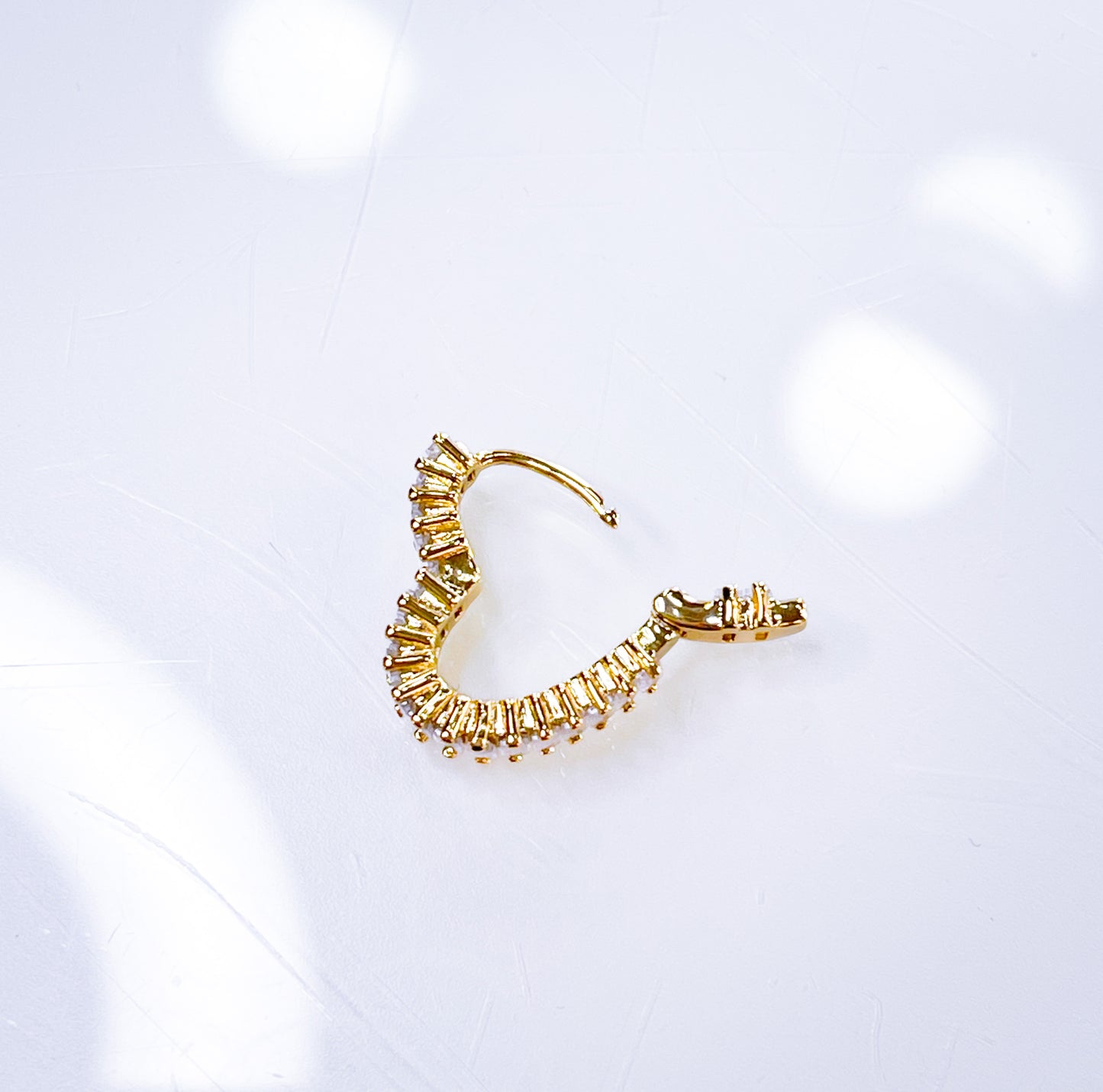 Herz-Ohrringe Mini Gold&Silber