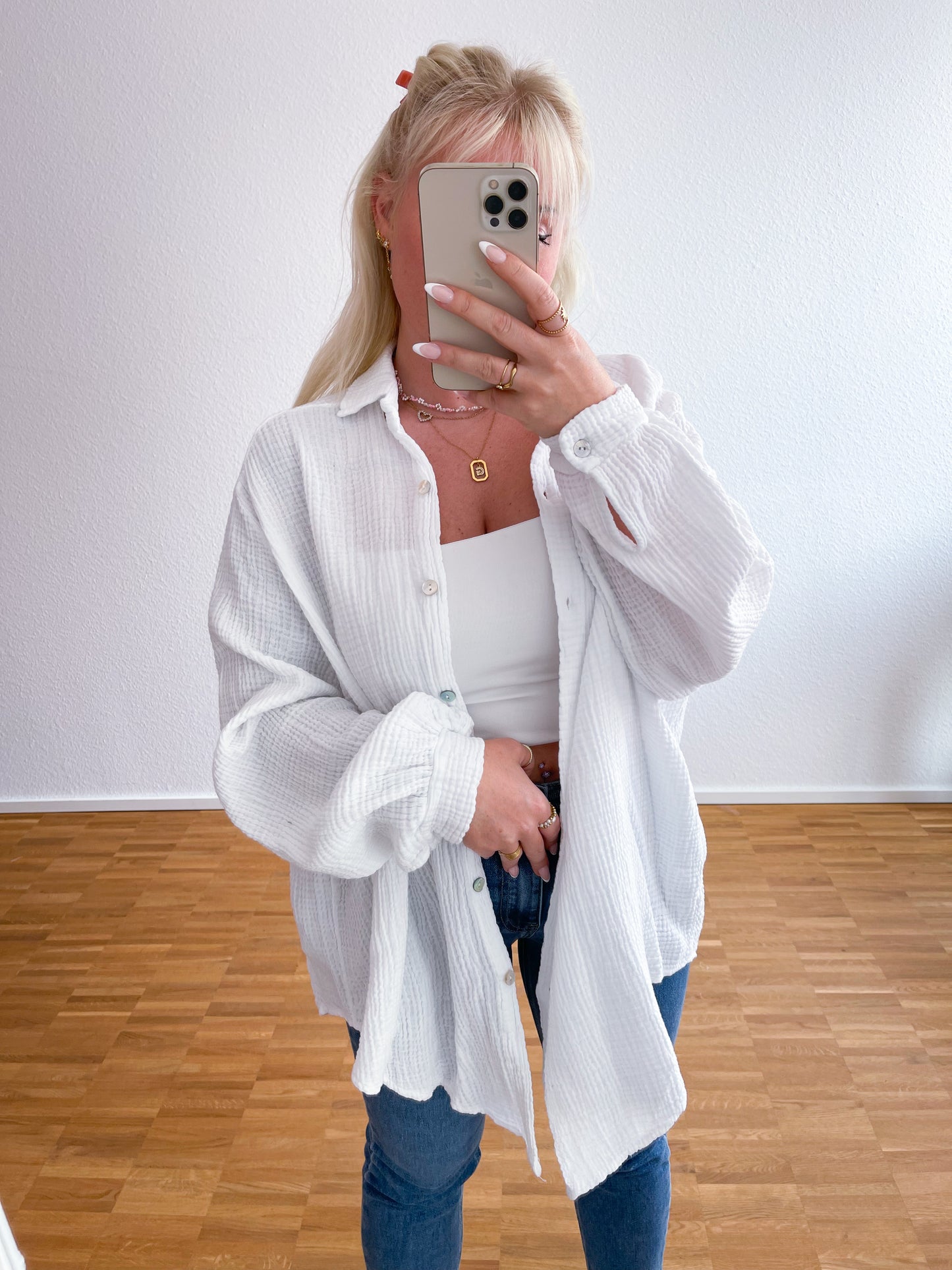 Musselin-Bluse 20 Farben