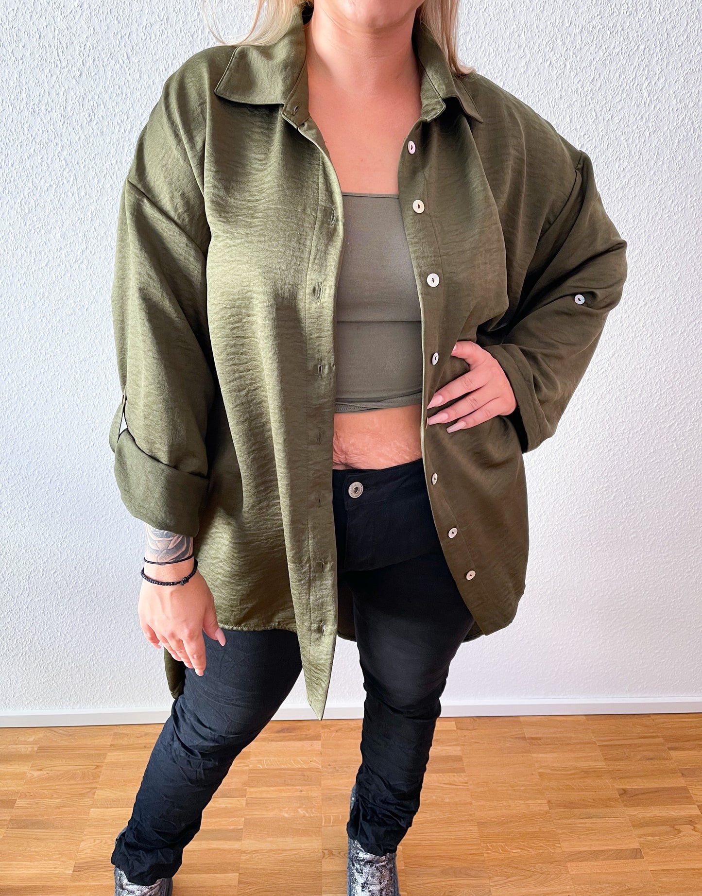 Bluse Olive
