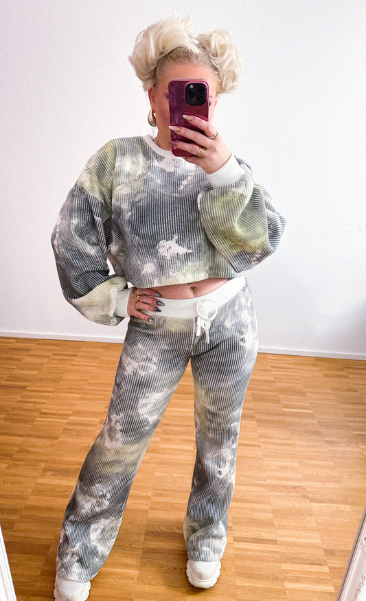 Zwei-Teiler Marmor-Grün