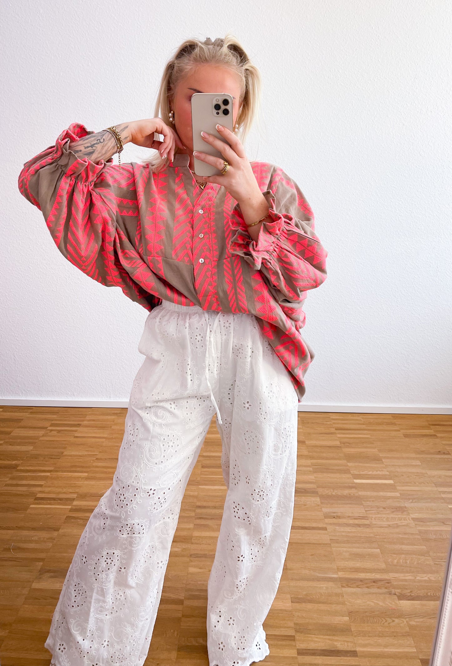 Bluse Boho Pink