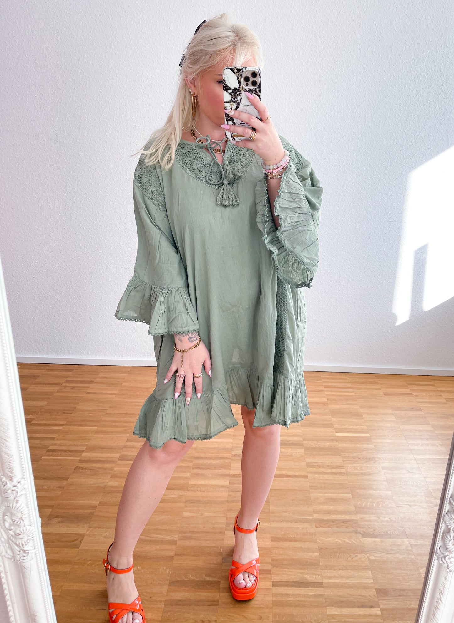 Kleid-Summer Olive