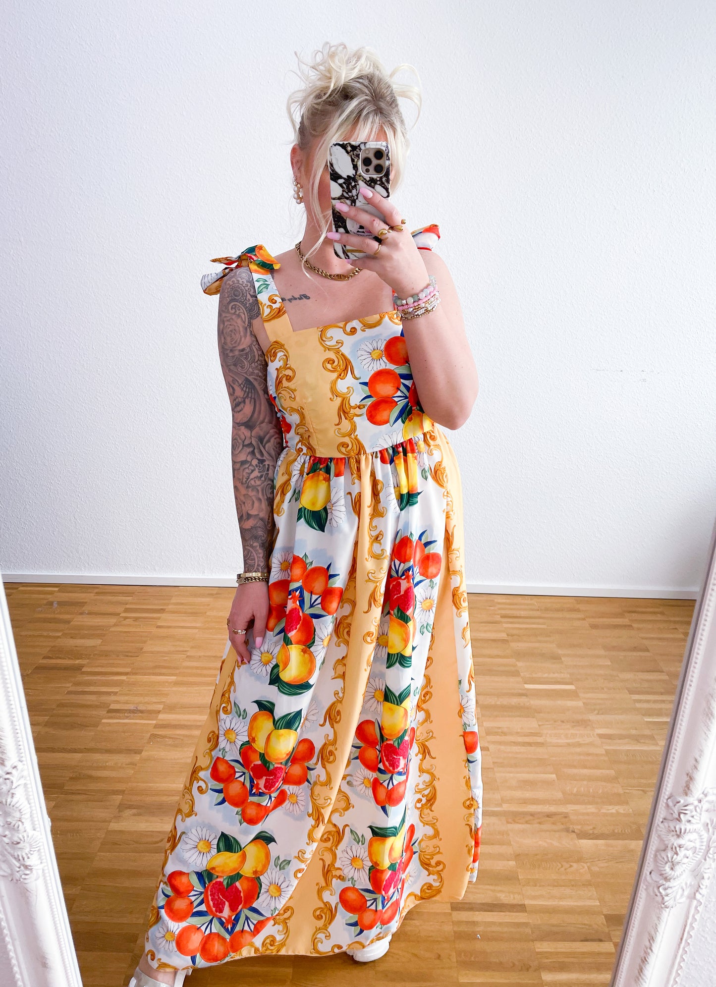 Kleid-Orange