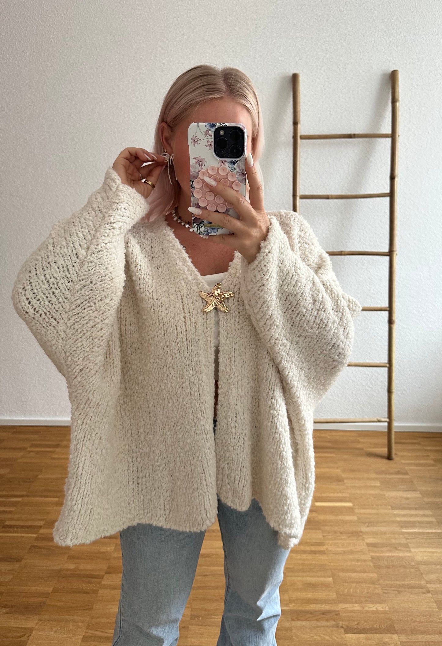 Strickjacke Teddy Seestern 5 Farben