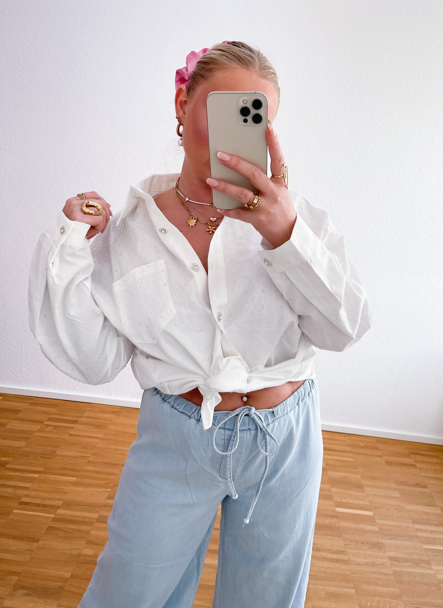 Jeanshemd Snow Bling
