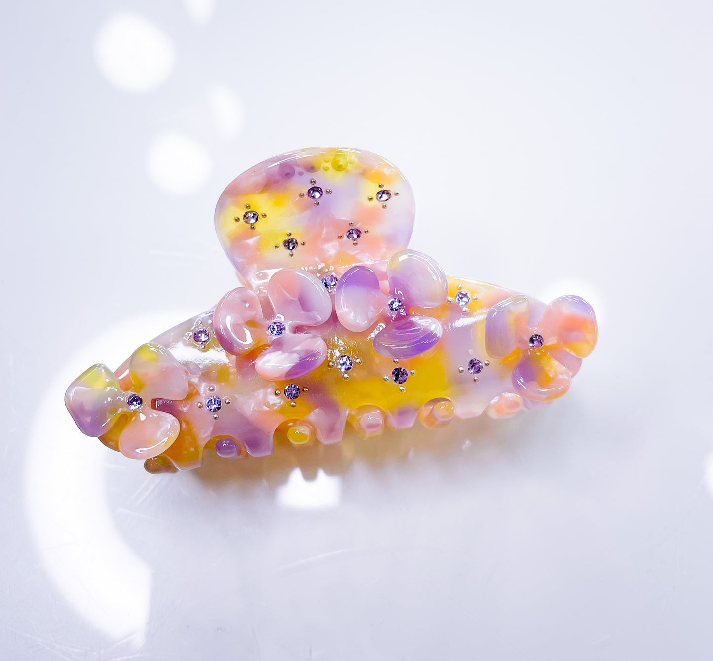 Haarklammer Blume-Bling 4 Farben