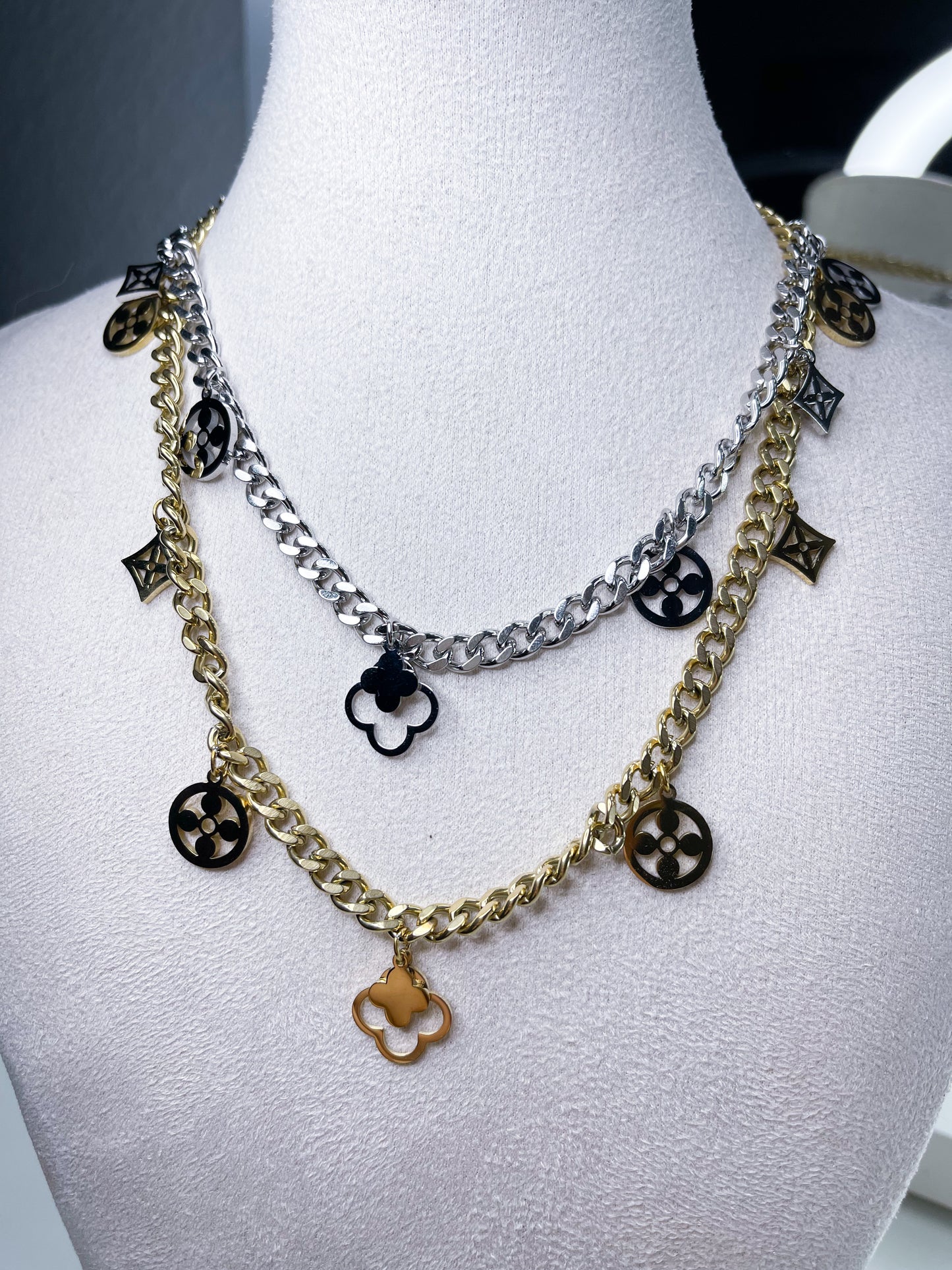 Halskette Loui Gold/Silber S.Steel