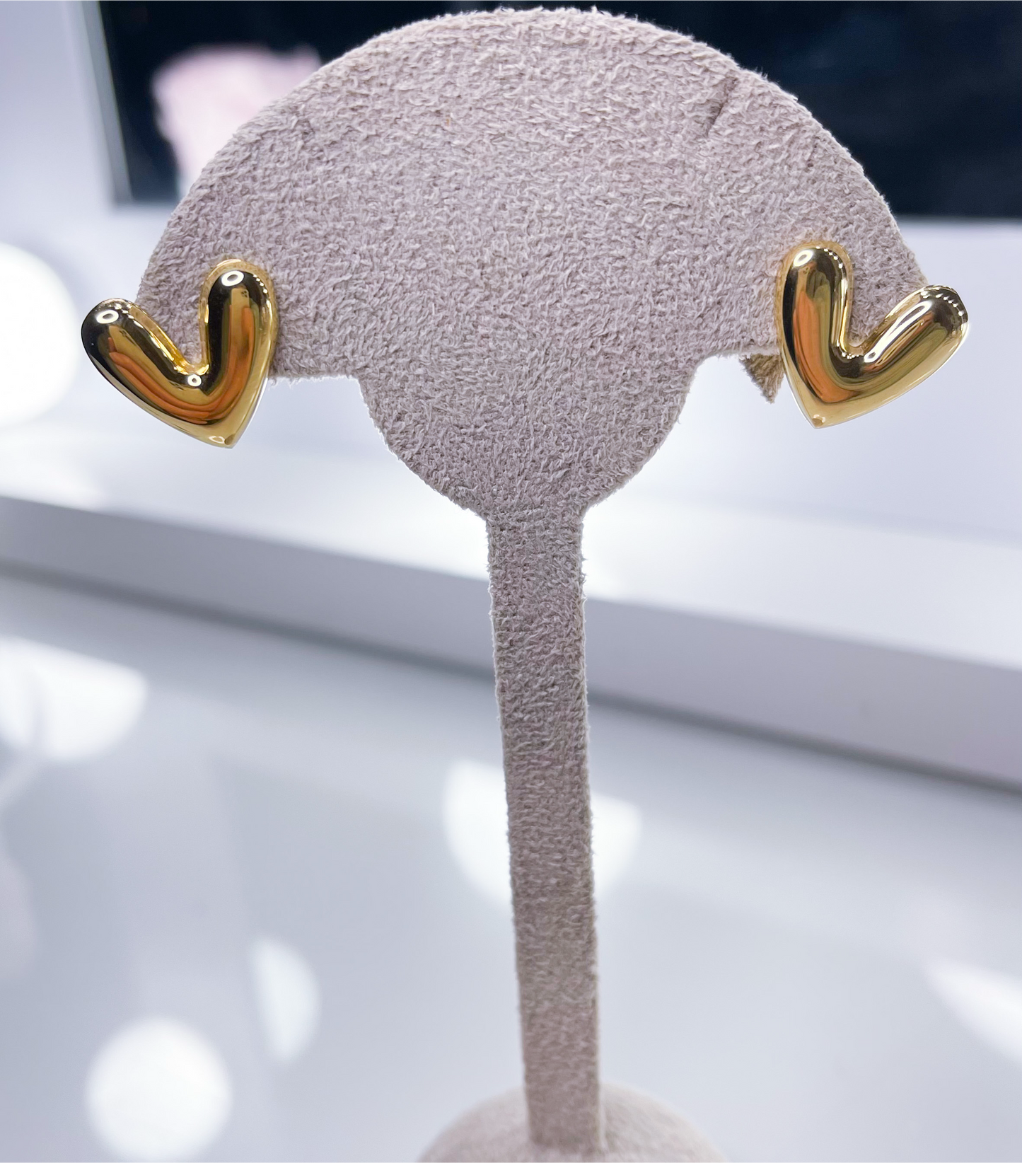 Ohrringe Herz Gold Silber