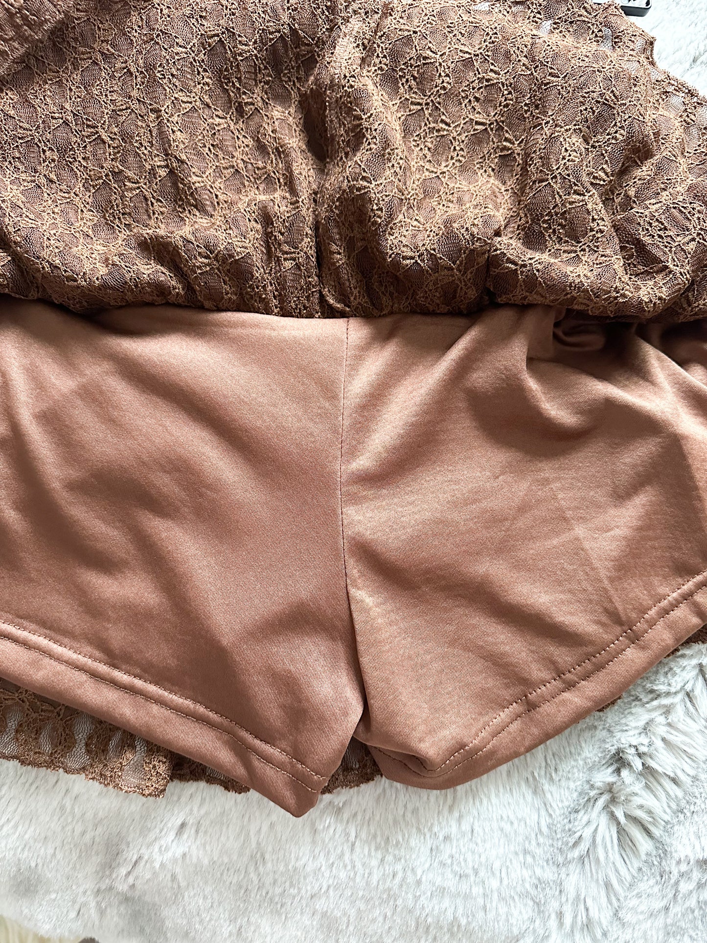 Rock-Spitze mit Hose Skort Lace in zwei Farben