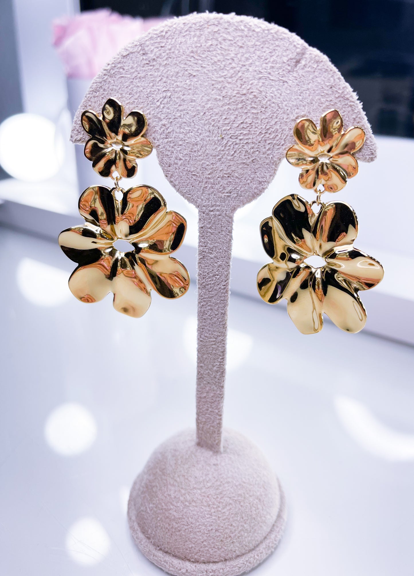 Ohrringe-Blume 2.0 S.Steel