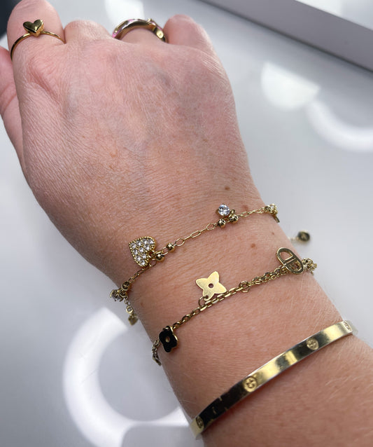 Armkette Herz S.Steel