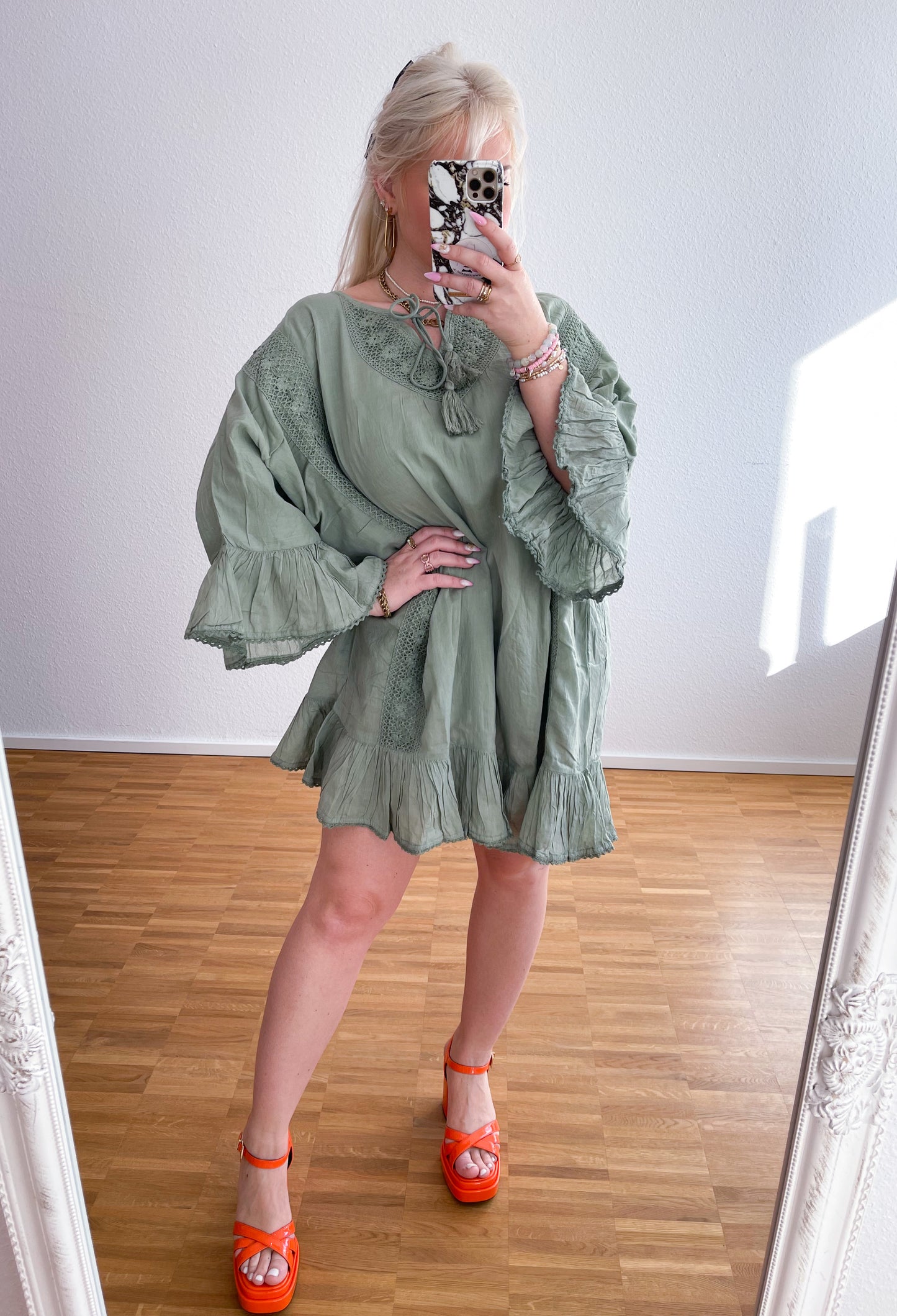 Kleid-Summer Olive