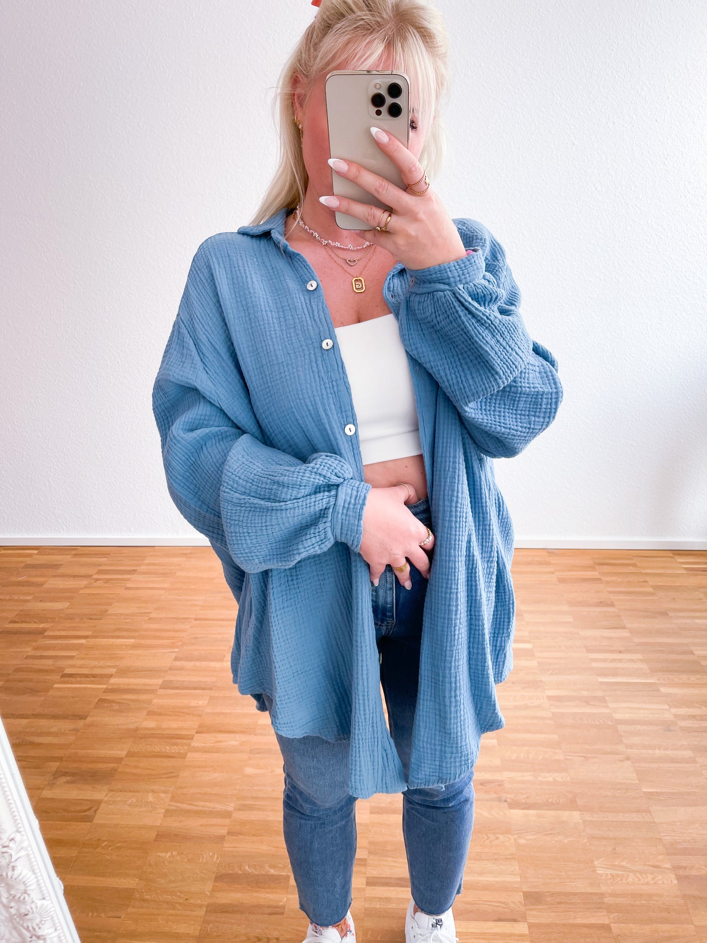Musselin-Bluse 20 Farben