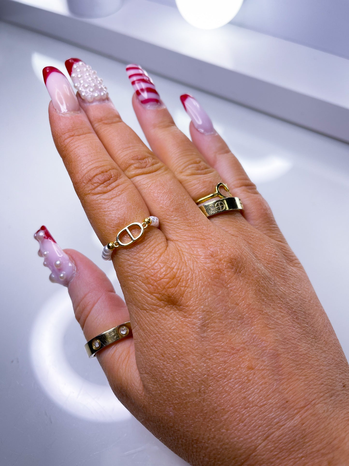 Ring-Kette DD Pearl