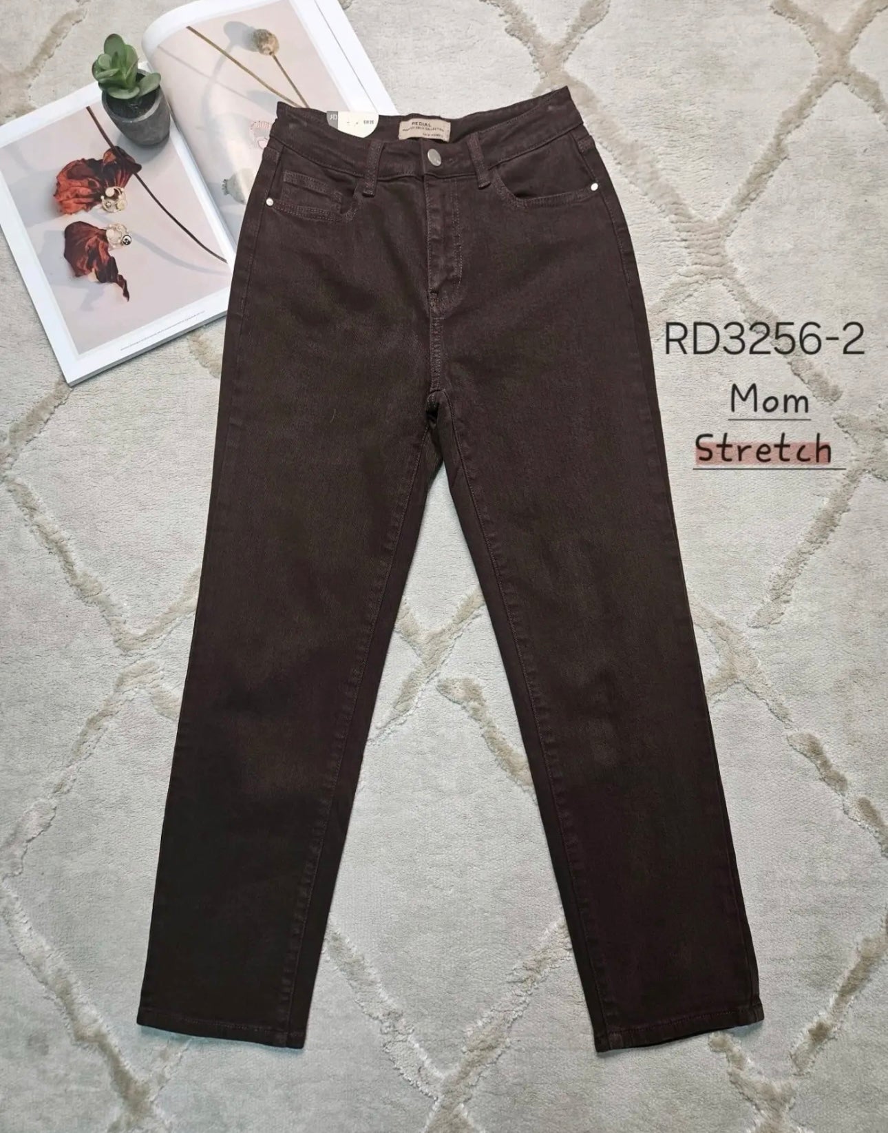 Jeanshose-MOM-Stretch 3 Farben