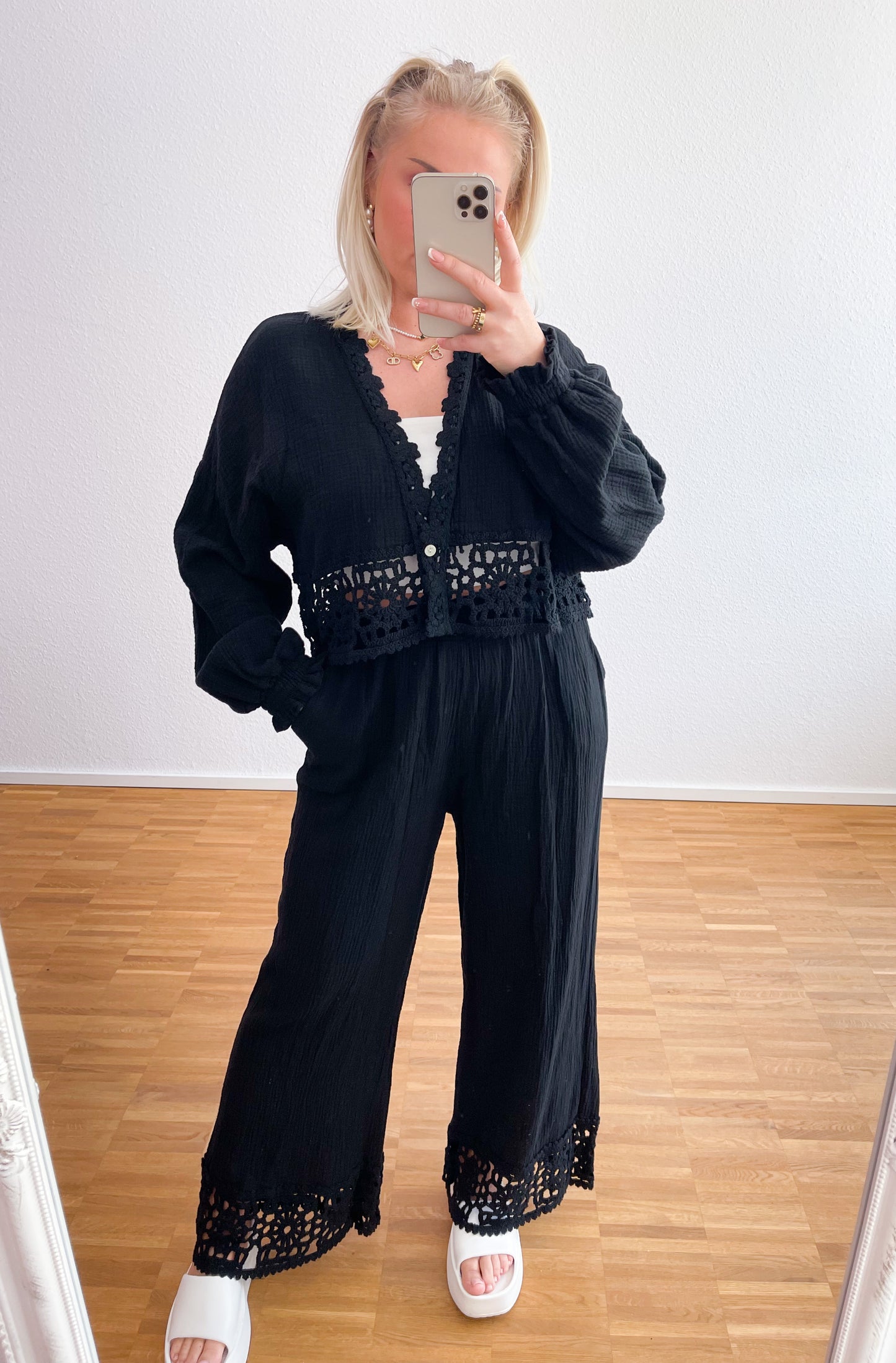 Zwei-Teiler Musselin Boho