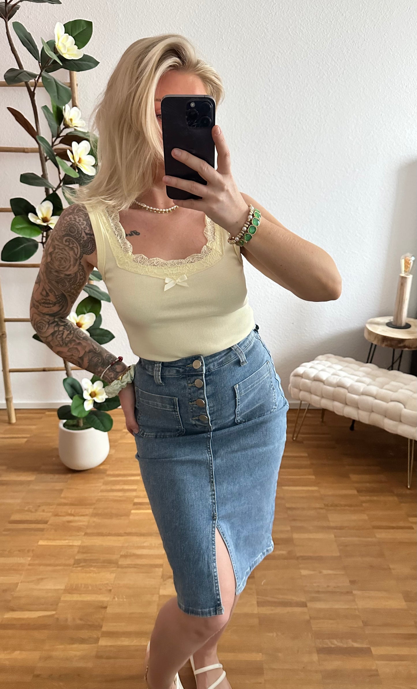 Jeansrock Long Paris super Stretch