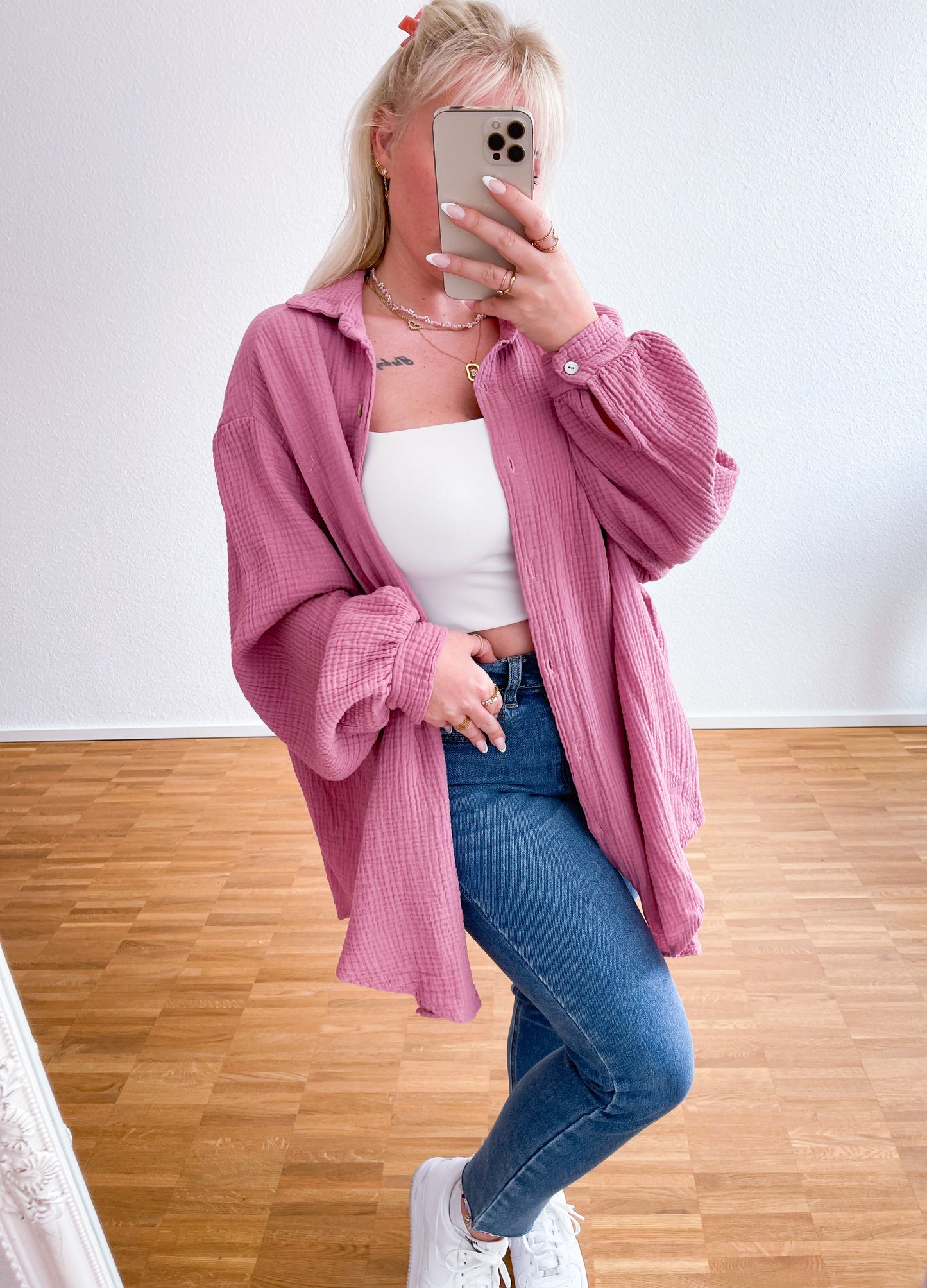 Musselin-Bluse 20 Farben