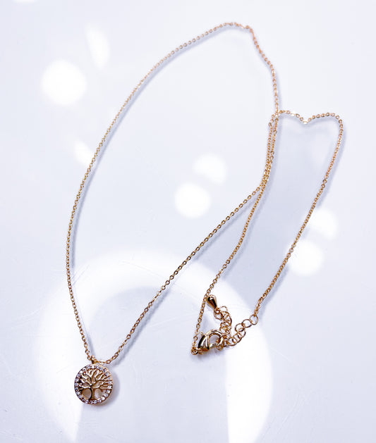 Halskette Lebensbaum fein 2 Farben