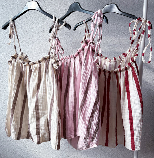 Sommer Top Musselin 3 Farben