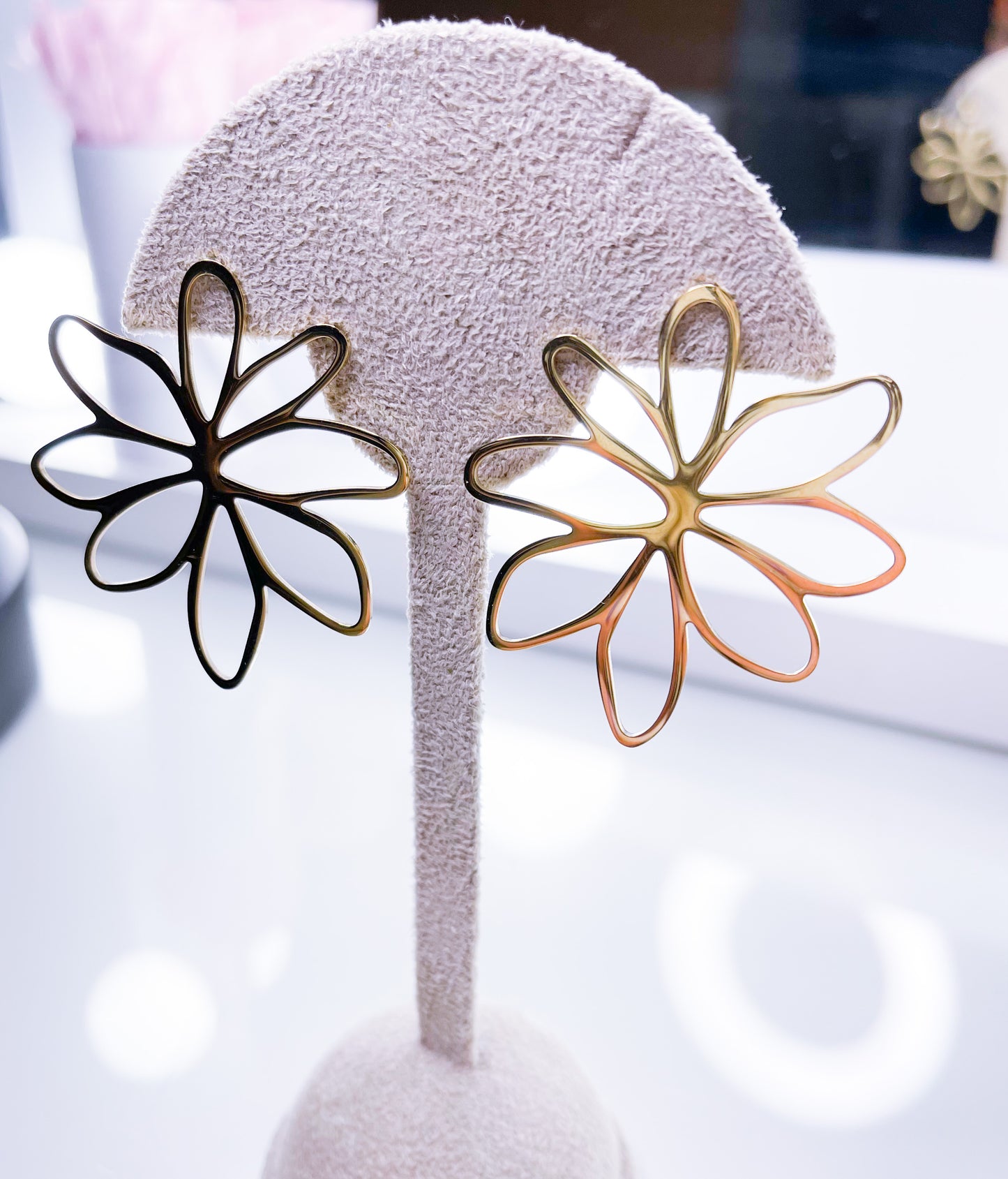 Ohrringe Blume S.Steel