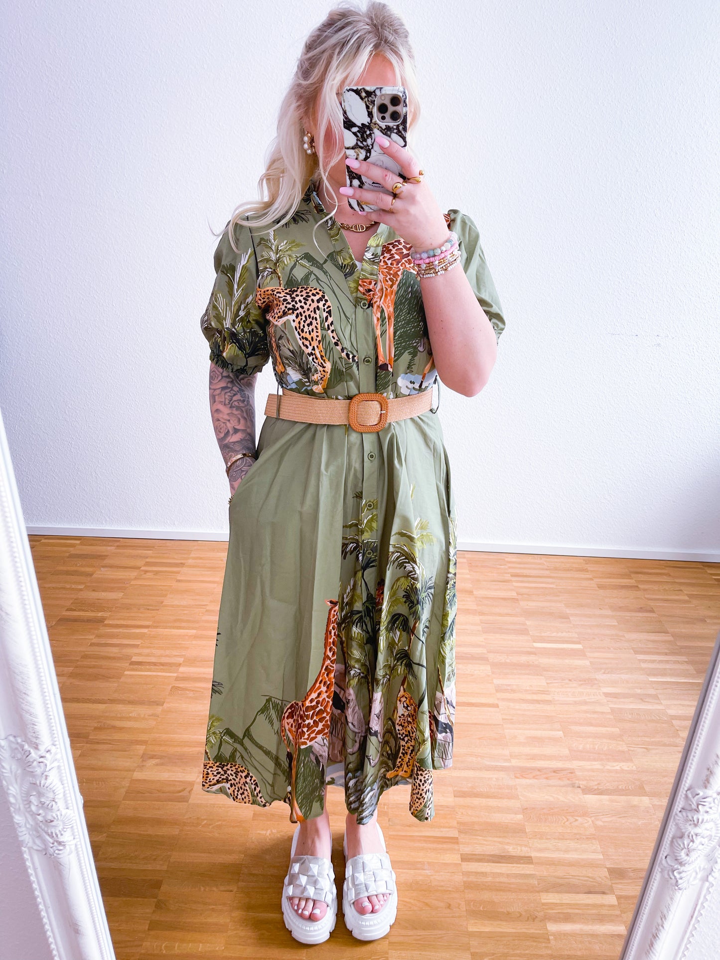 Kleid-Afrika 2 Farben