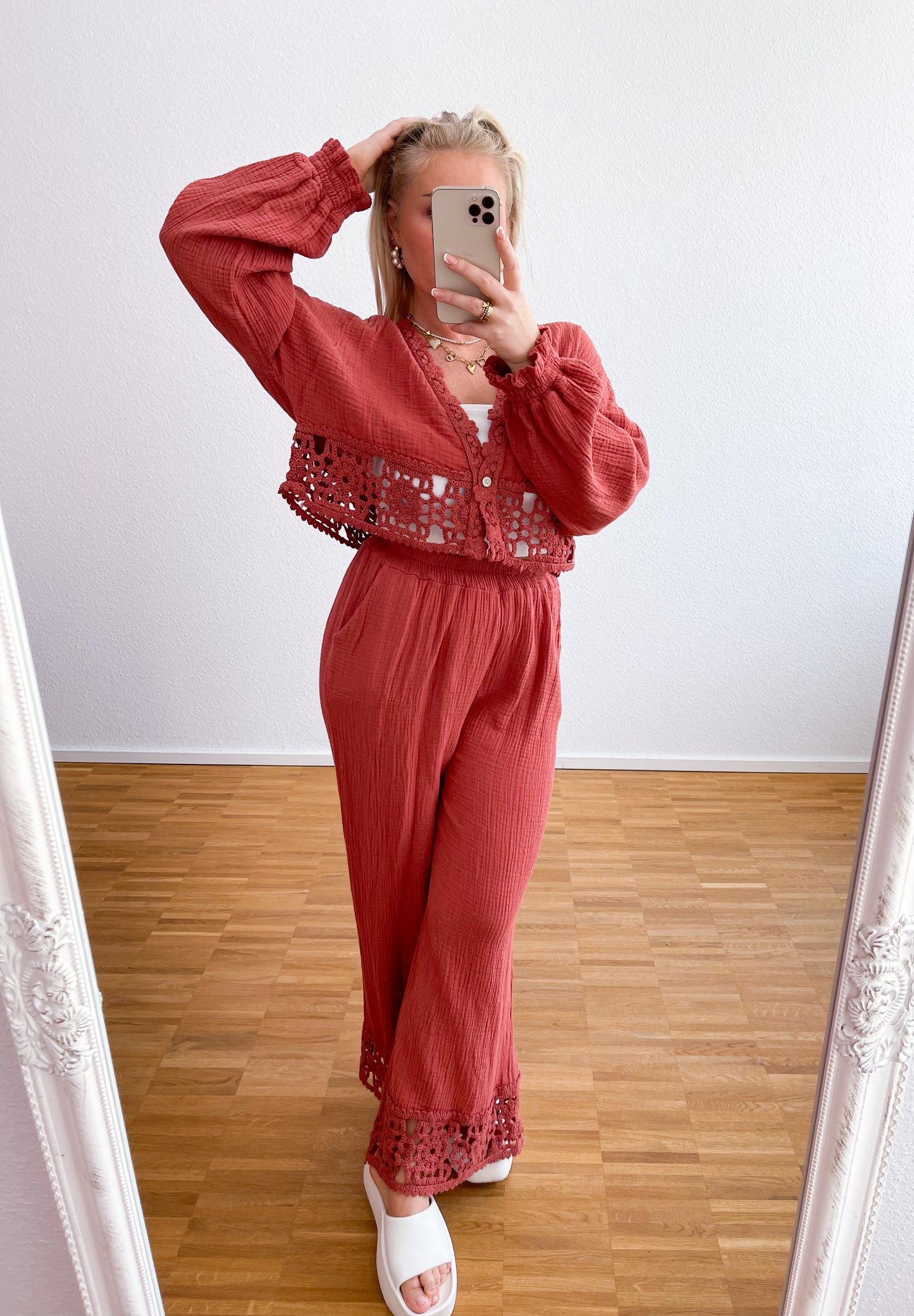 Zwei-Teiler Musselin Boho