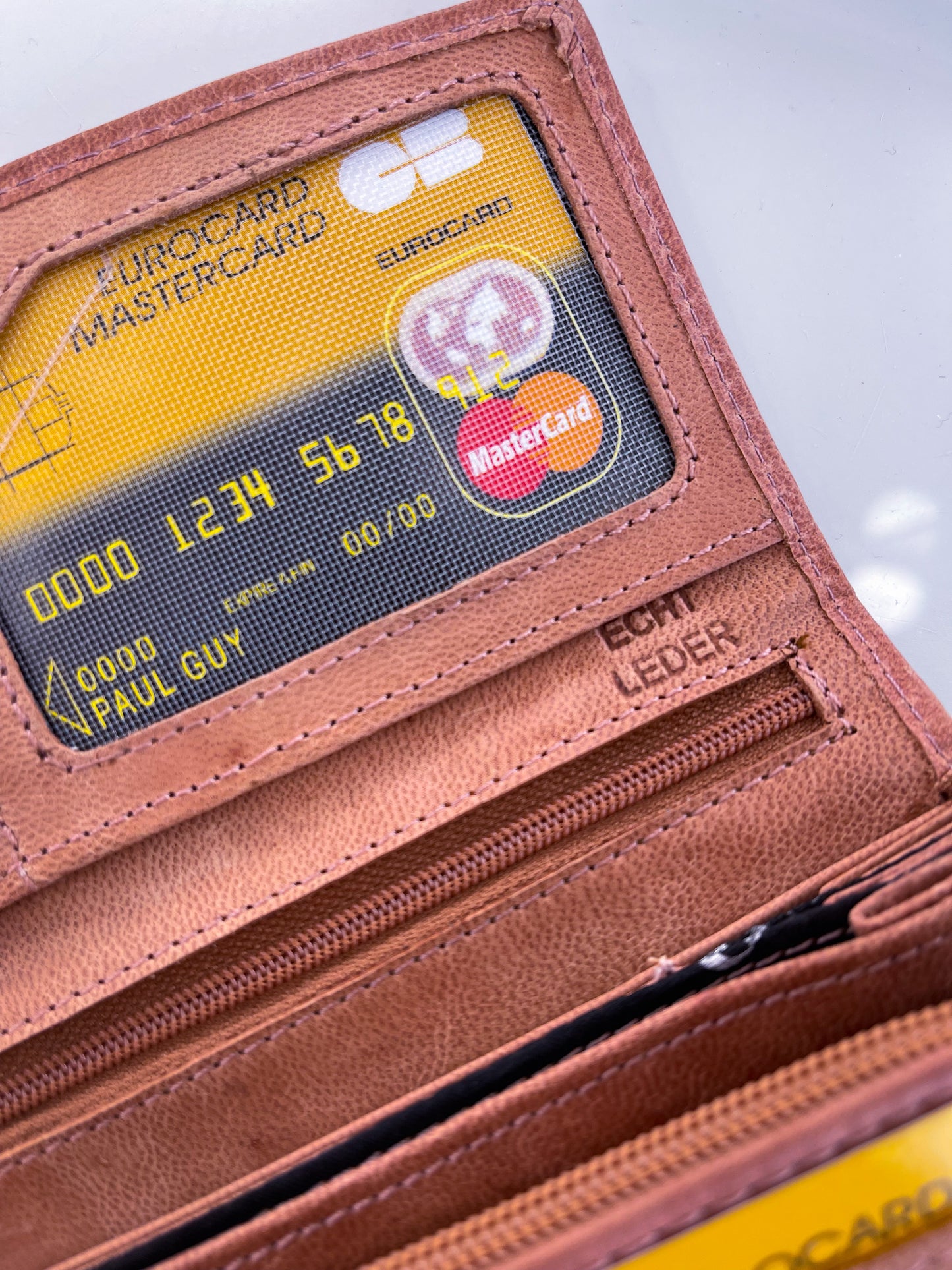 Geldbörse Vintage-Leder 3 Farben