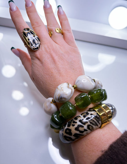 Armband Muschel Marmor 3 Farben