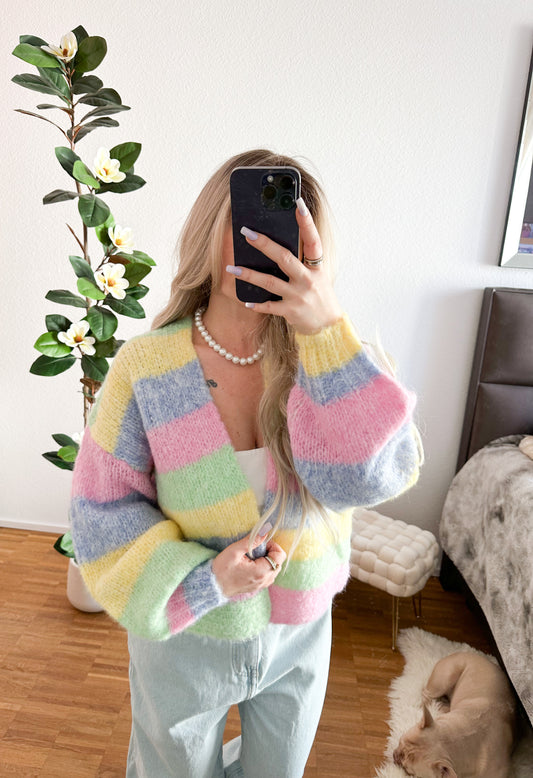 Strickjacke Rainbow