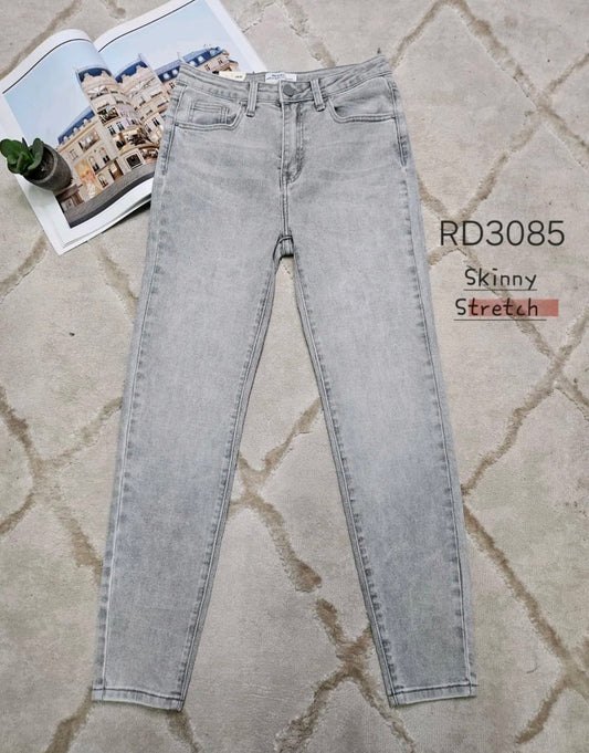 Jeanshose Skinny Grau