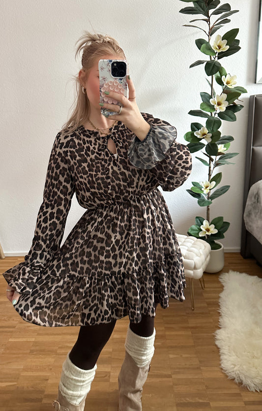 Kleid Leo in zwei Farben mit Gummibung