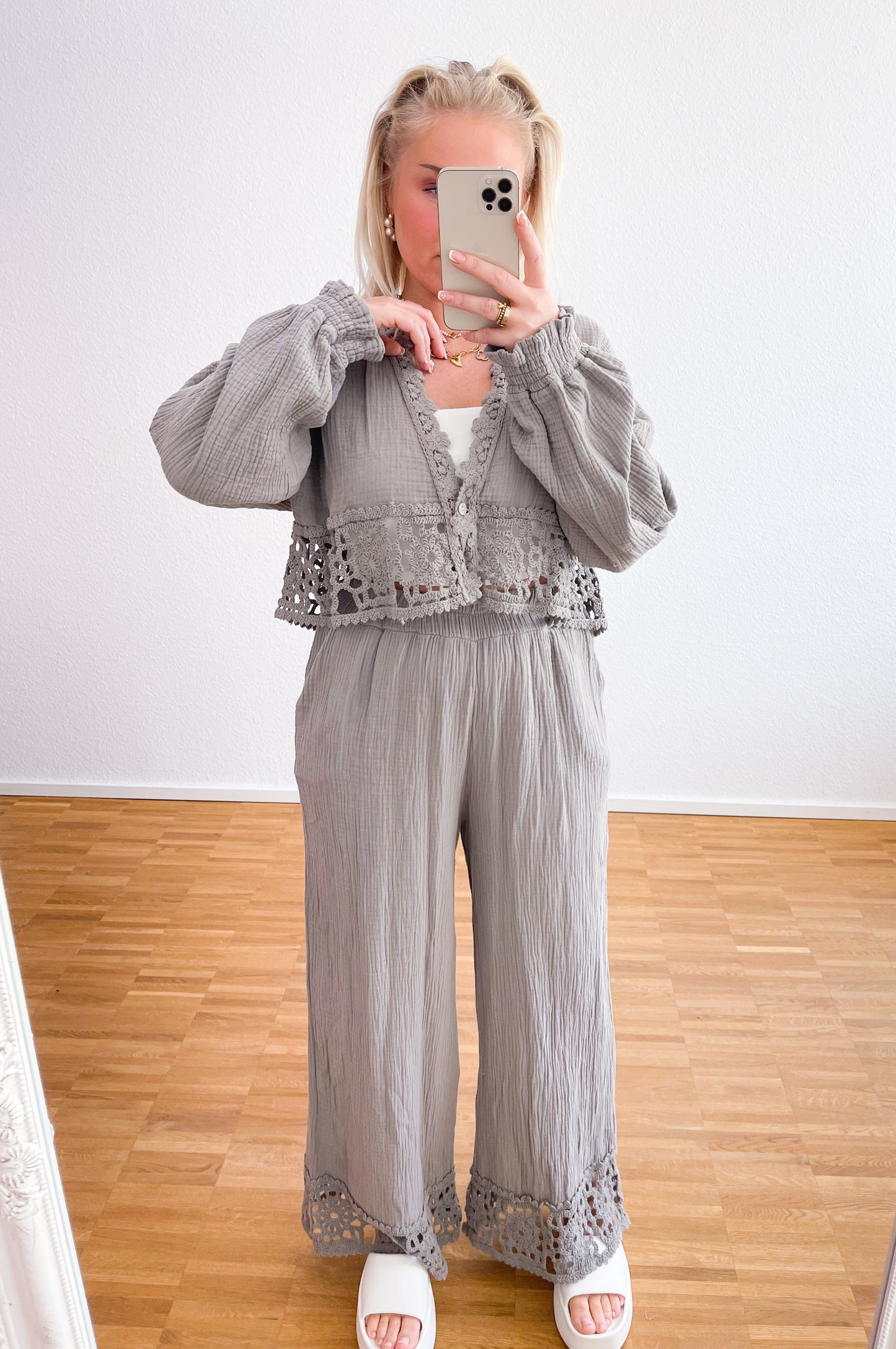 Zwei-Teiler Musselin Boho