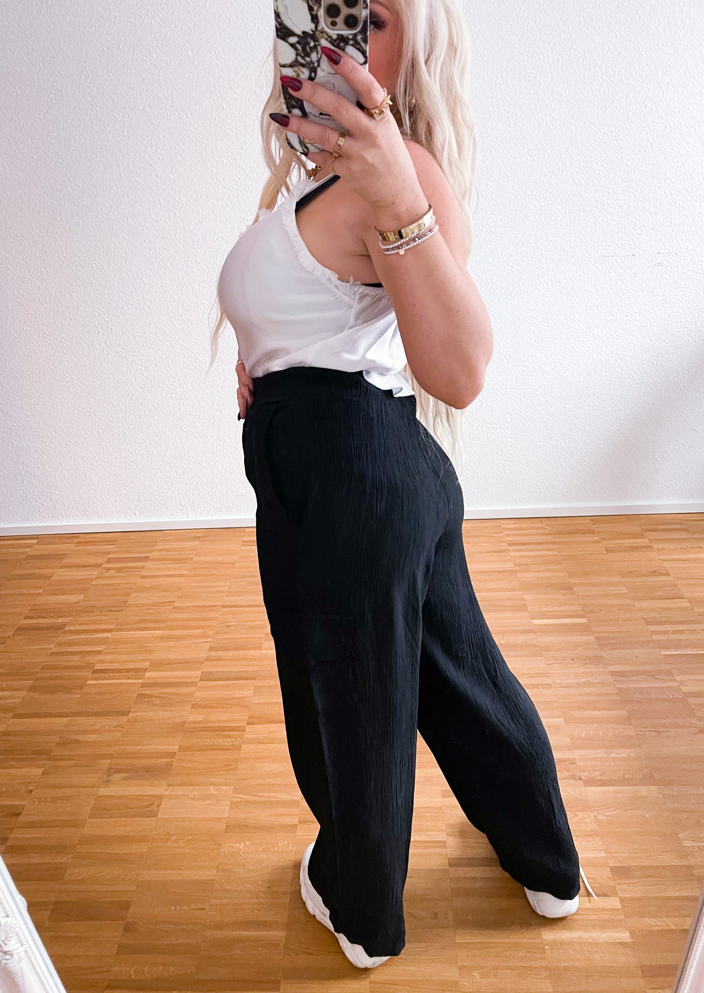 Stoffhose 30% Seide
