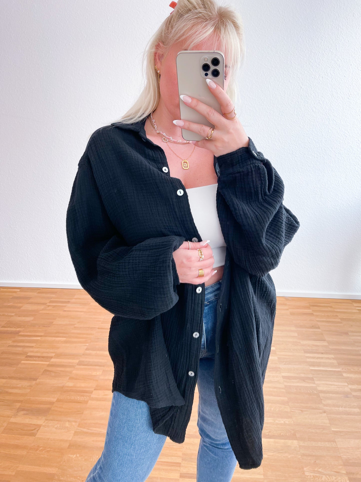 Musselin-Bluse 20 Farben