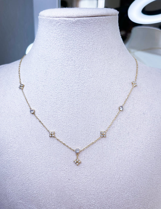 Halskette-Blue 2.0 Gold&Silber