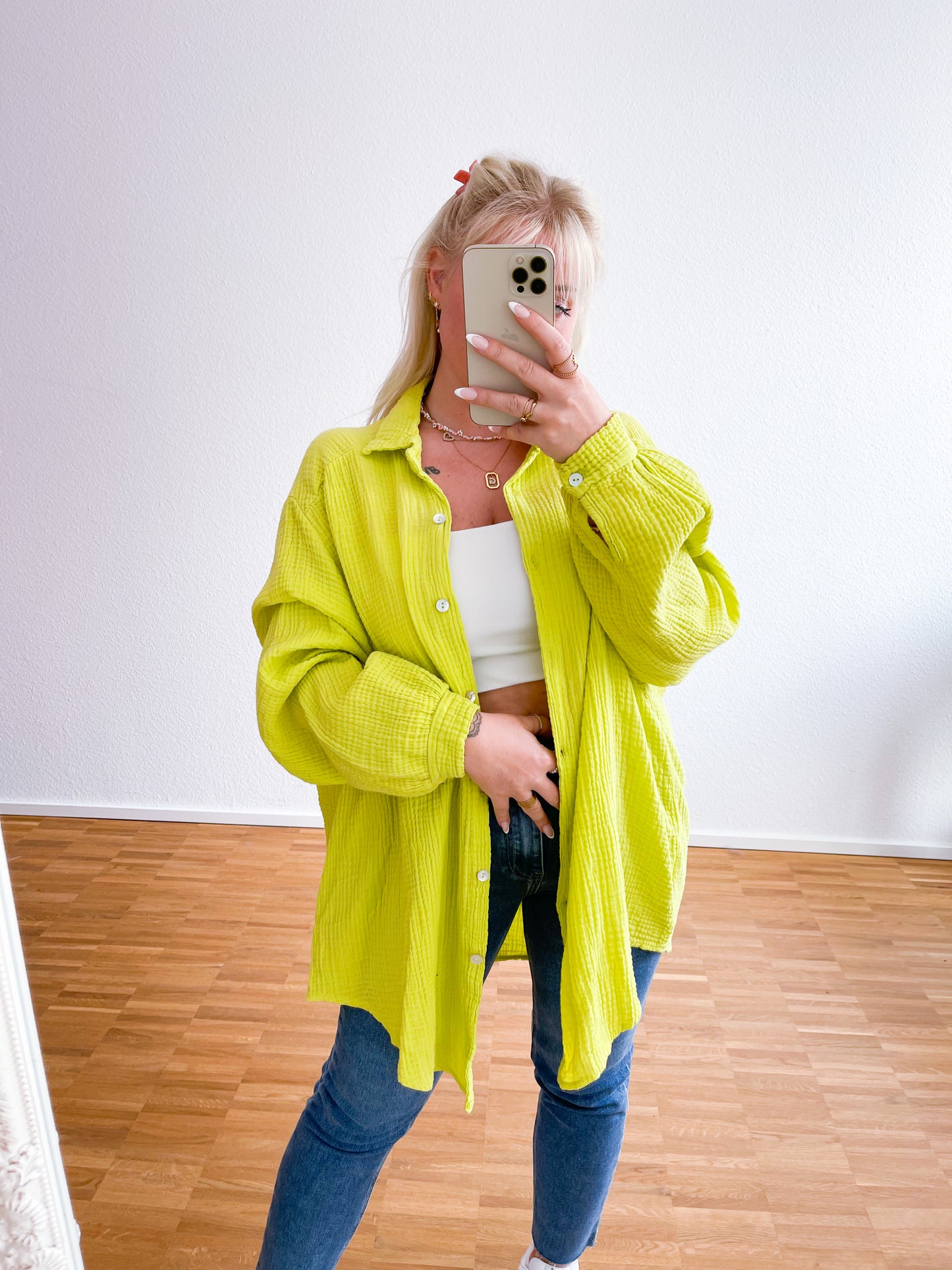 Musselin-Bluse 20 Farben