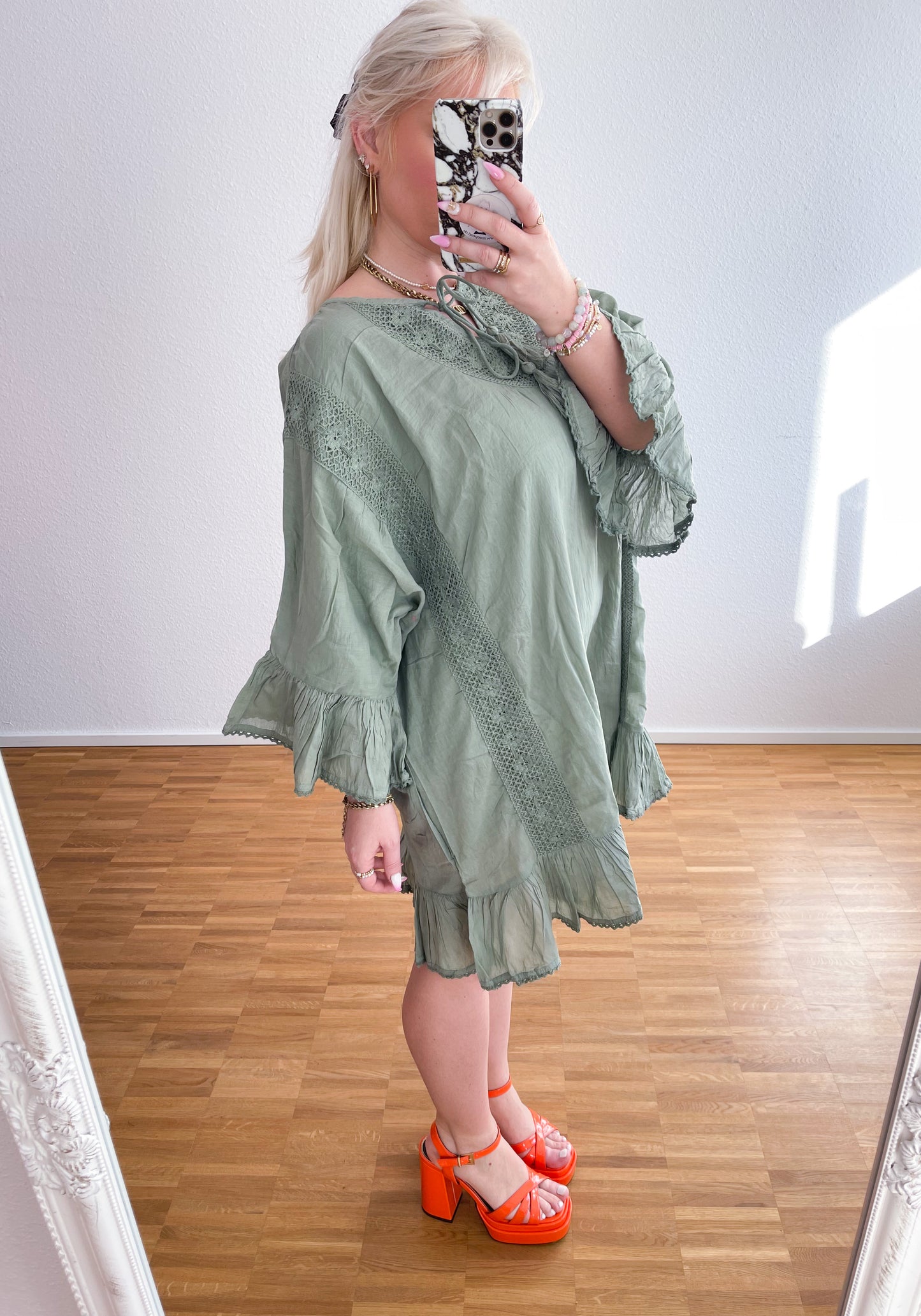 Kleid-Summer Olive