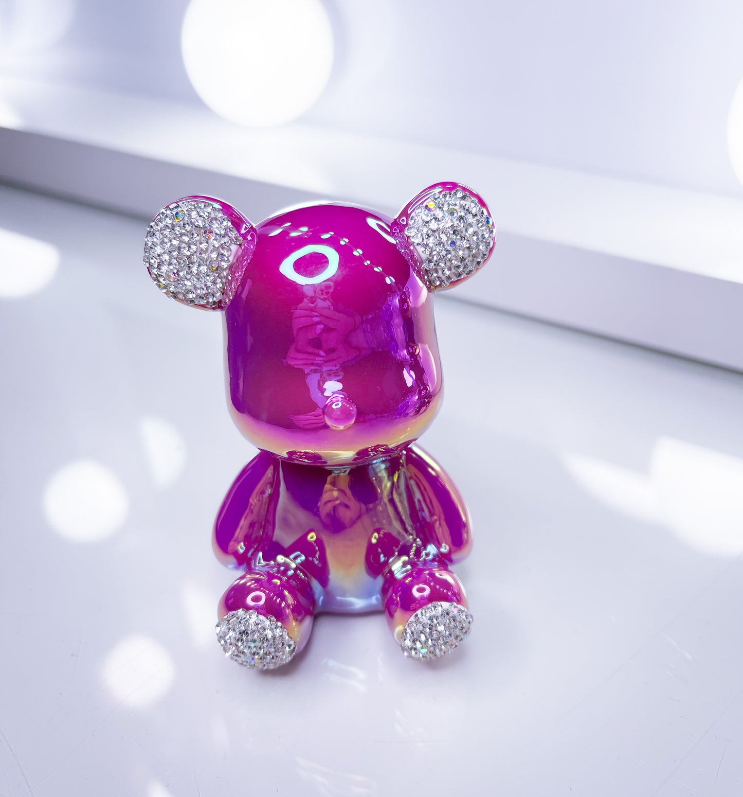 Teddy- Metallic Einzelstück Deko 7cm