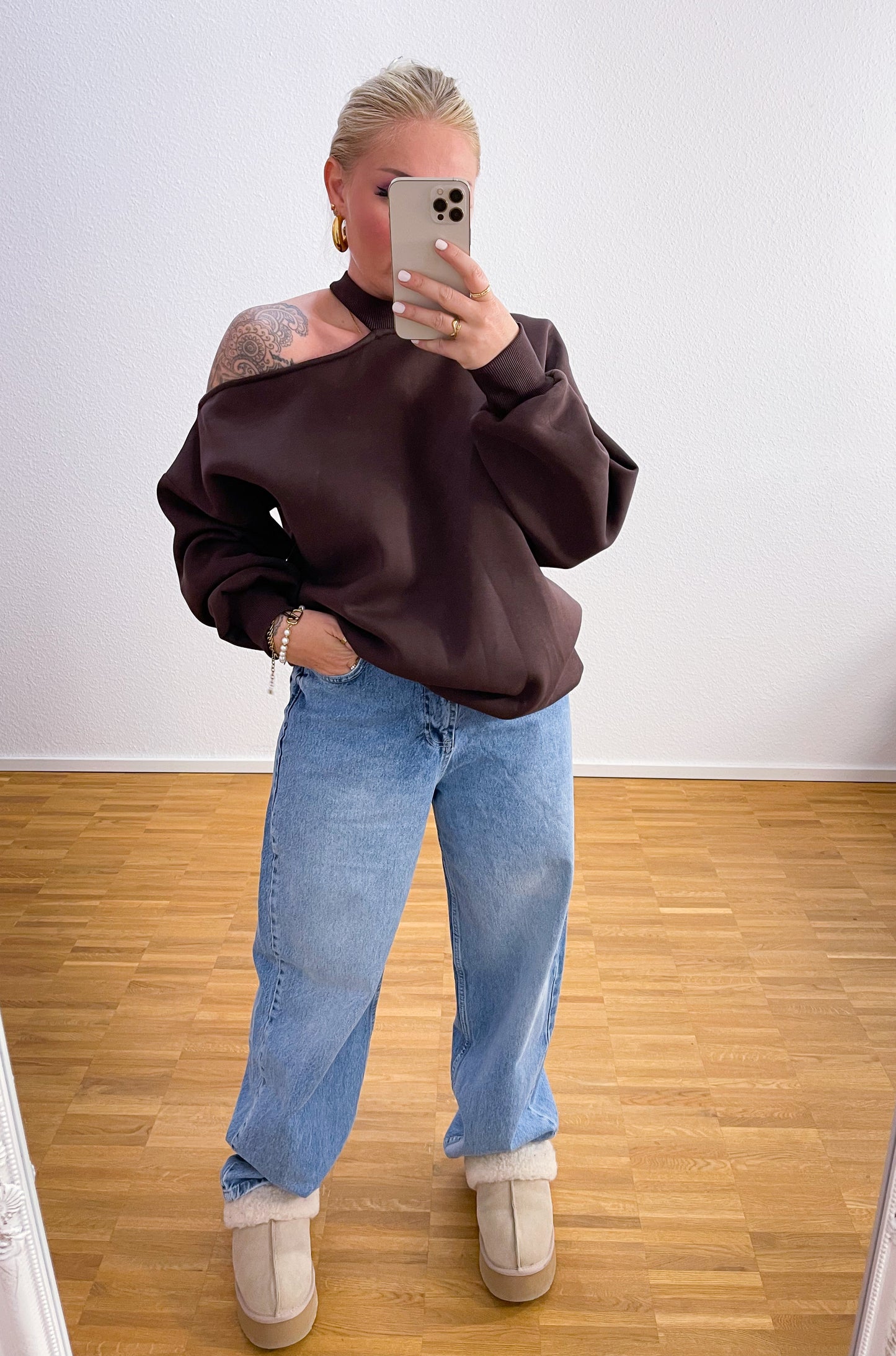 Sweatshirt-Off-Should 3 Farben