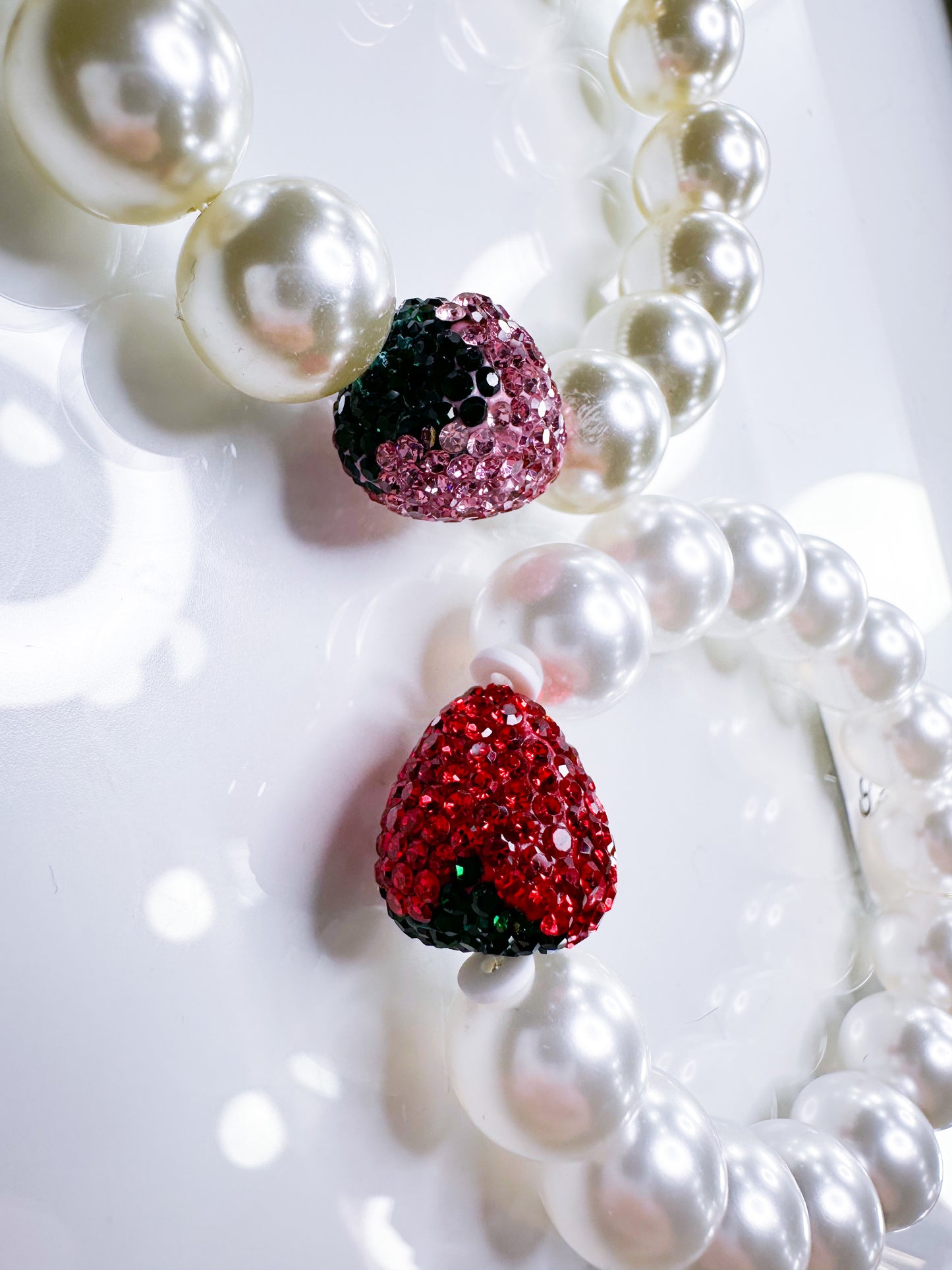 Armband- Pearl Erdbeere