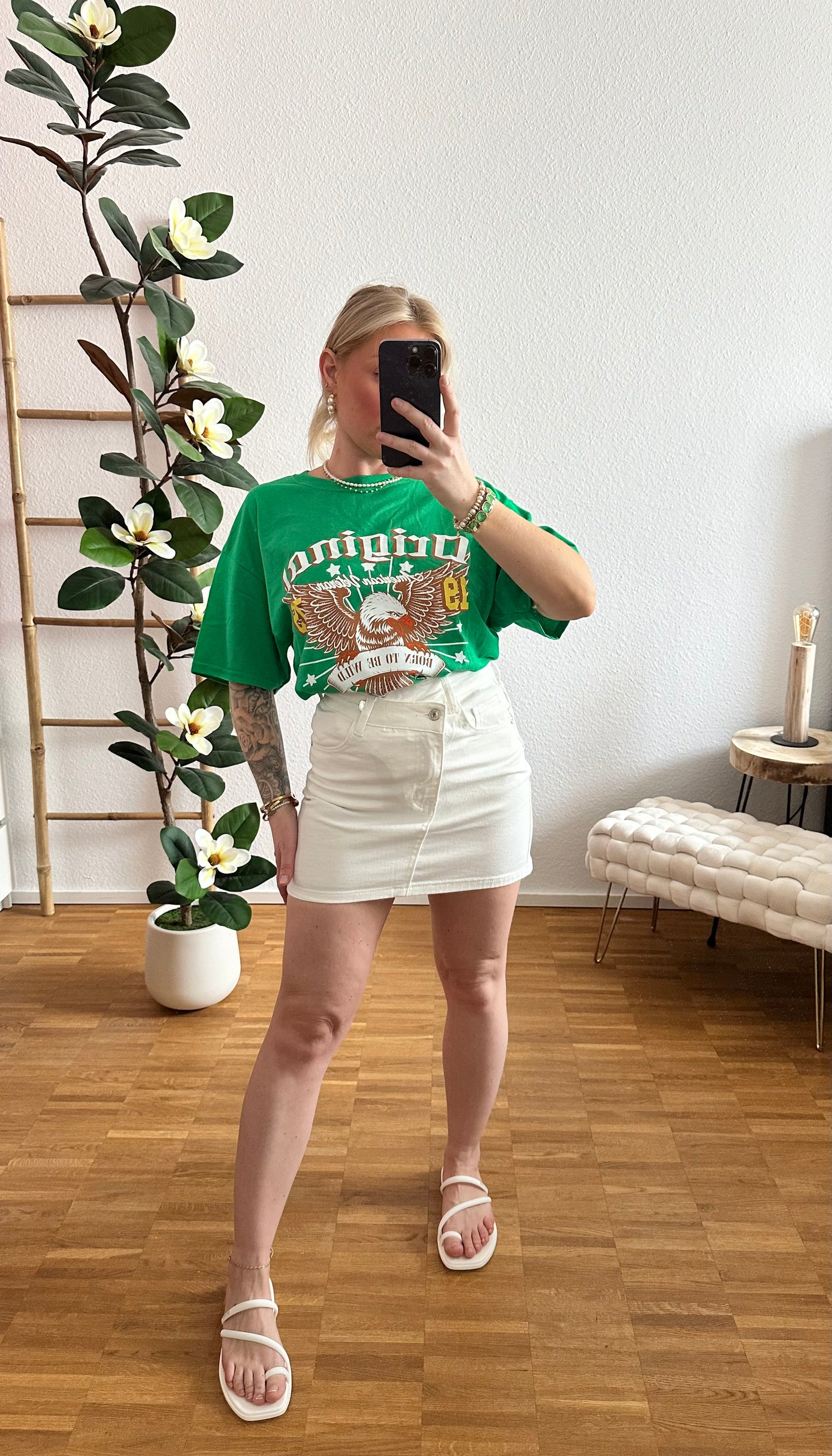 T-Shirt Adler Grün