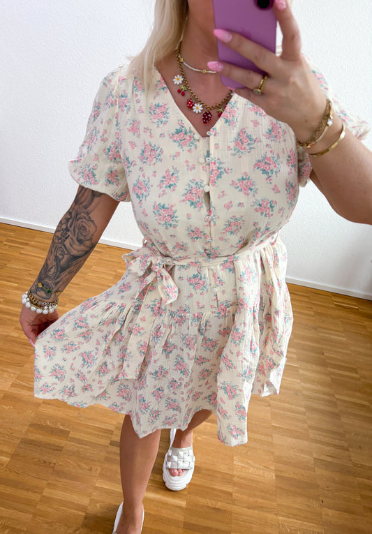 Musselin-Kleid Blumentraum