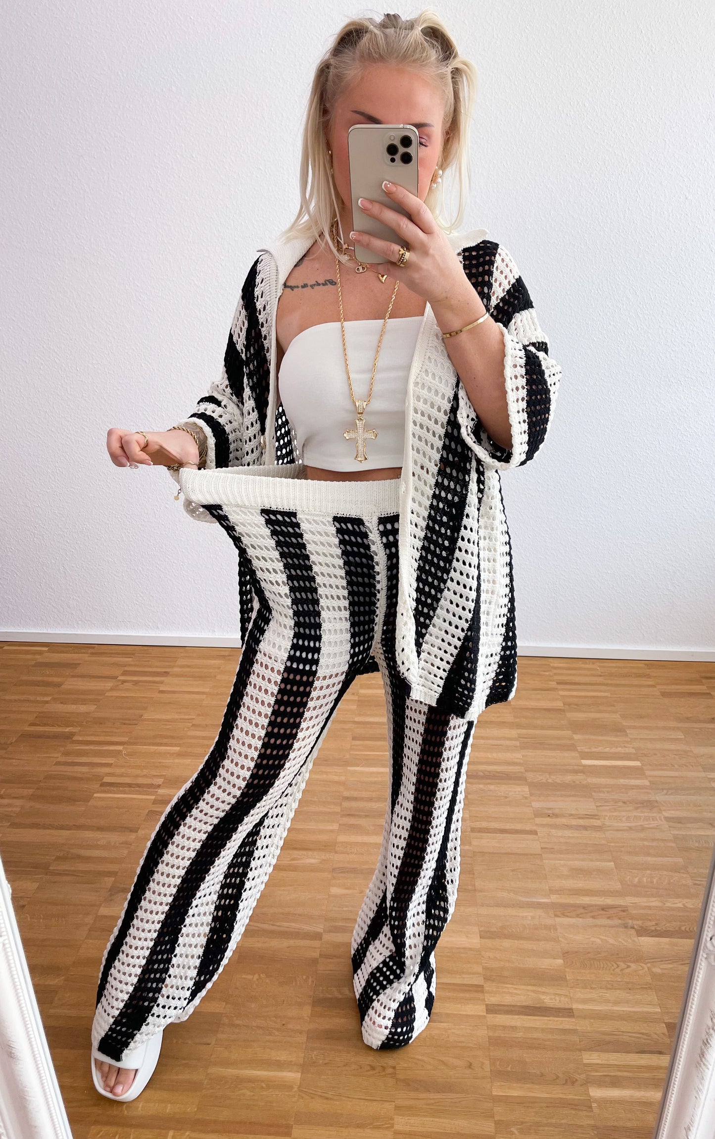 Zwei-Teiler Strick Boho