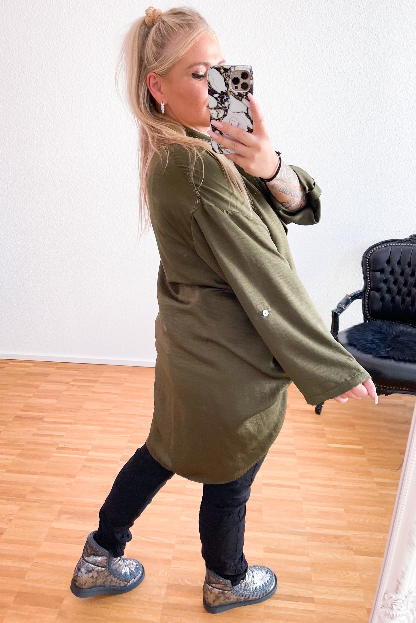 Bluse Olive