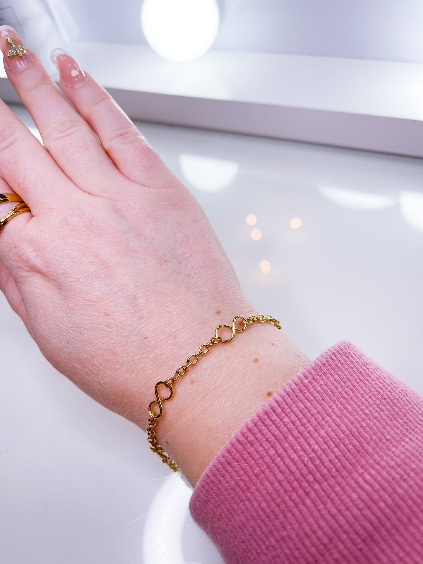 Armkette-Ewigkeit Gold&Silber